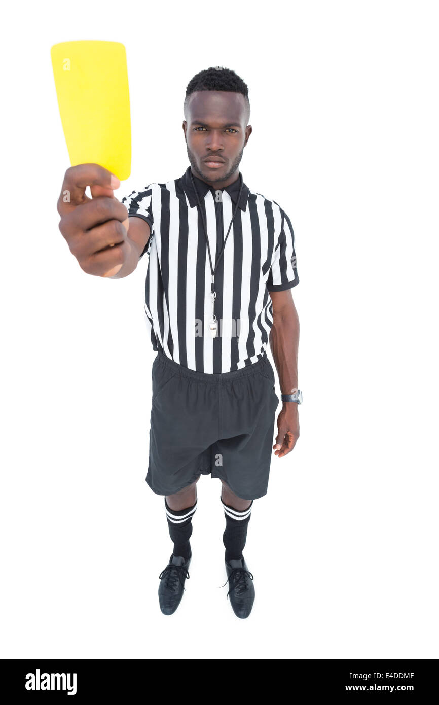 Football yellow card referee Cut Out Stock Images & Pictures Alamy