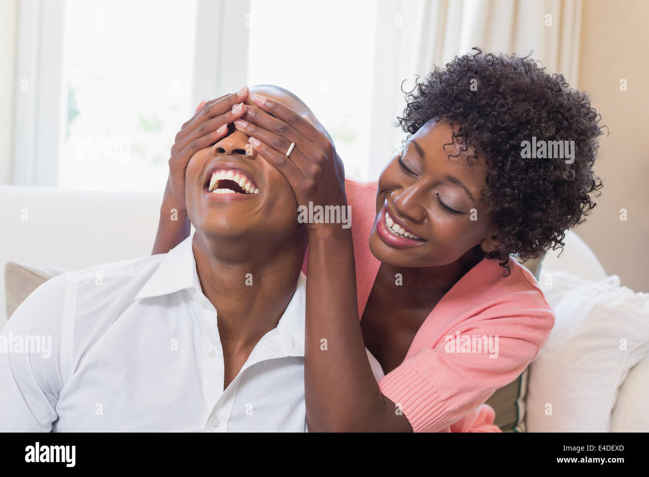 Happy black african couple relaxing hi-res stock photography and images ...