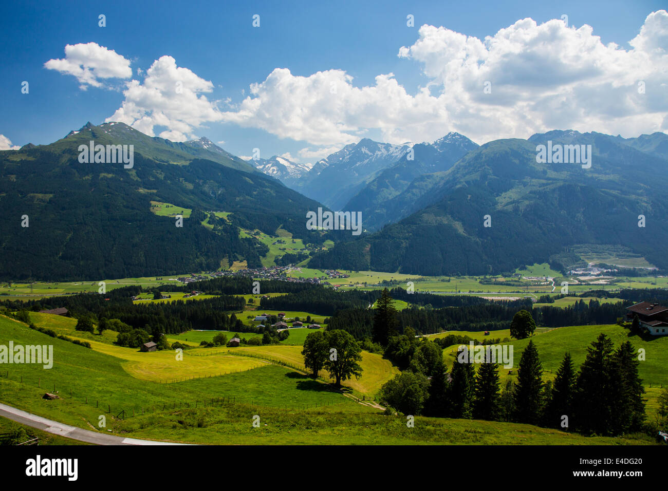 Small village in the high Alp mountains Stock Photo - Alamy