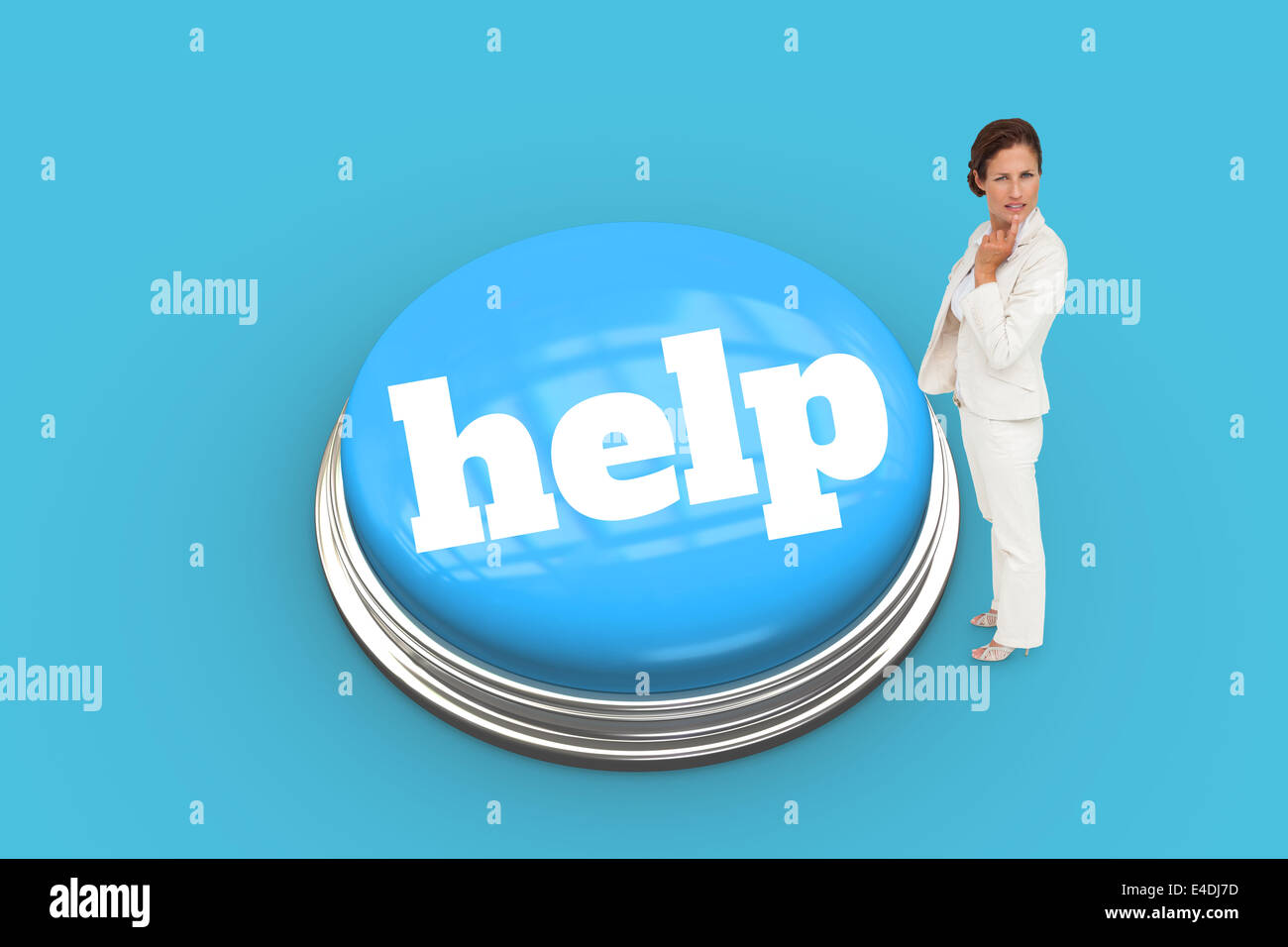 Help against blue vignette Stock Photo