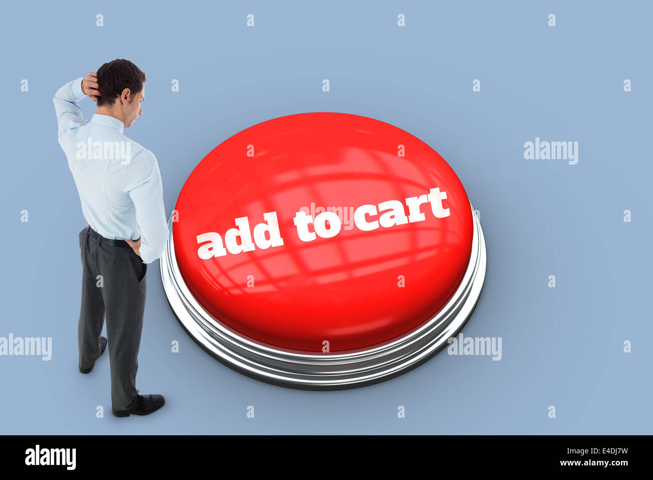 Add to cart against purple vignette Stock Photo