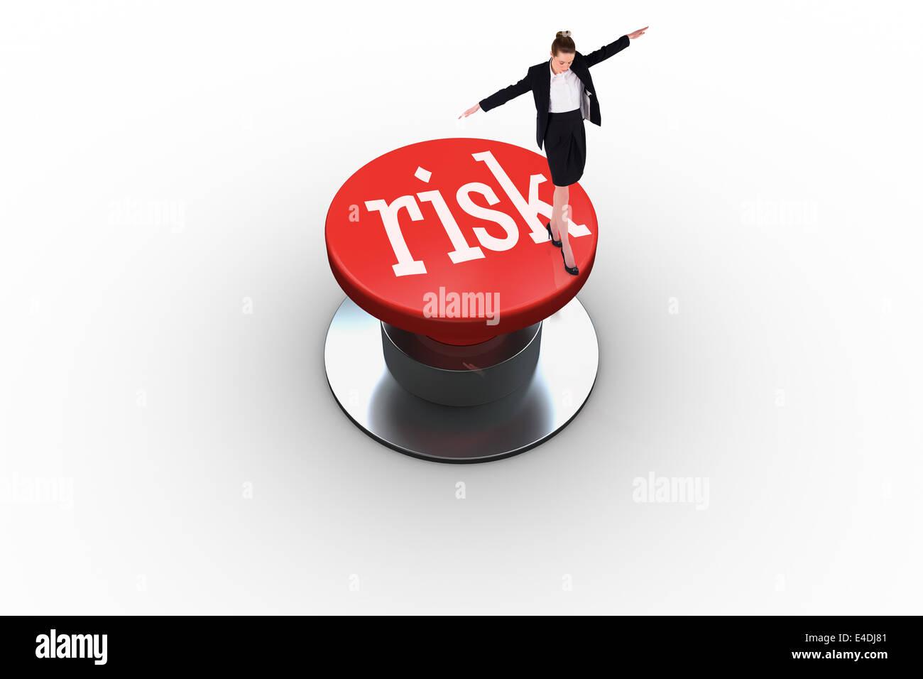 Against All Risk Risk against white background with vignette Stock Photo - Alamy