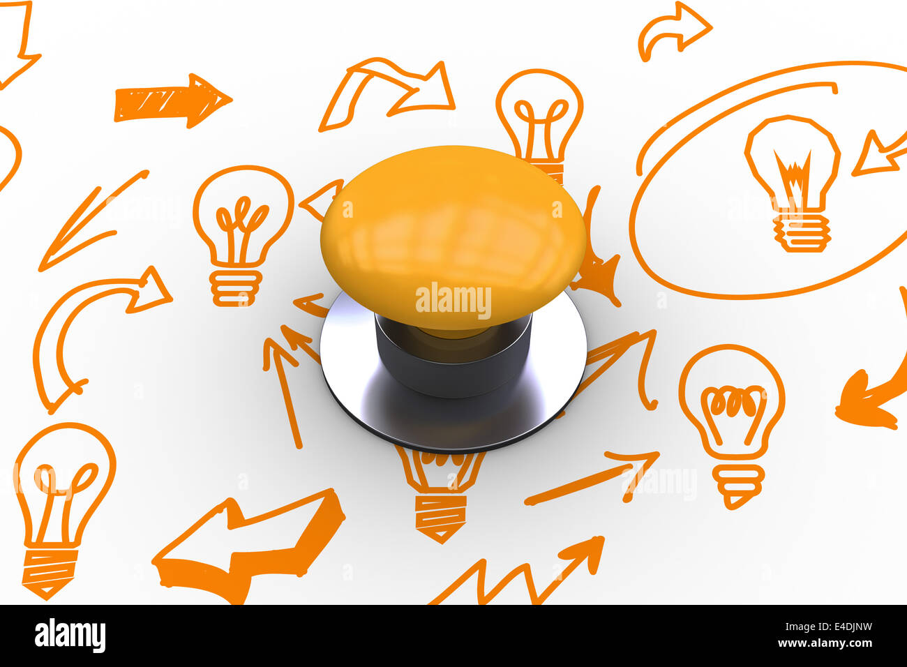 Start against idea and innovation graphic Stock Photo