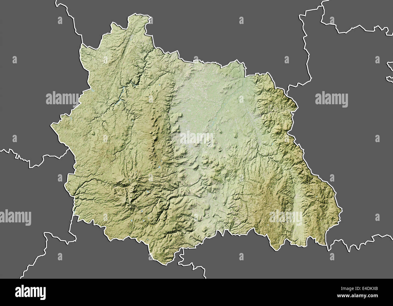 Puy De Dome France Map Departement Of Puy-De-Dome, France, Relief Map Stock Photo - Alamy