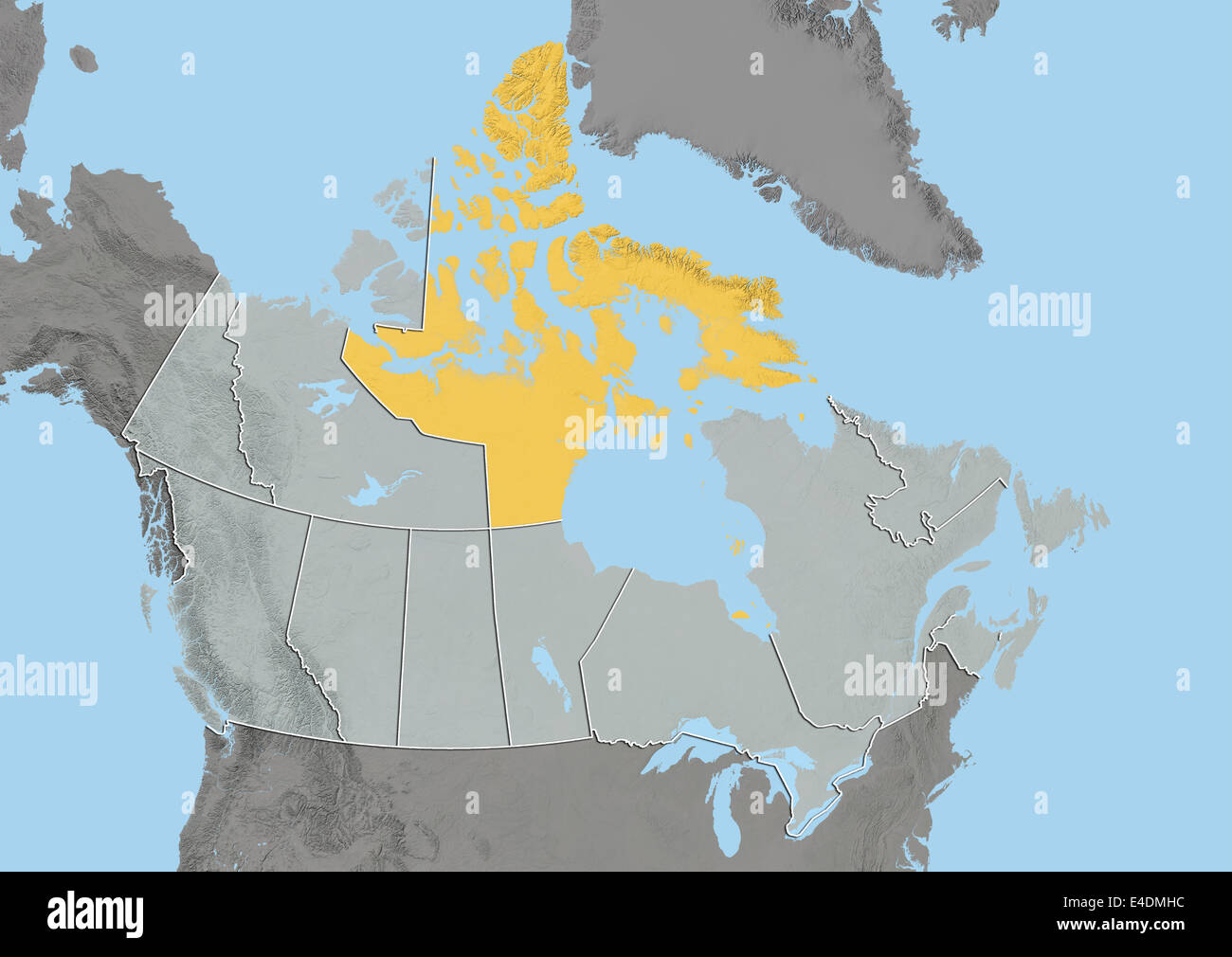 Map nunavut canada hires stock photography and images Alamy