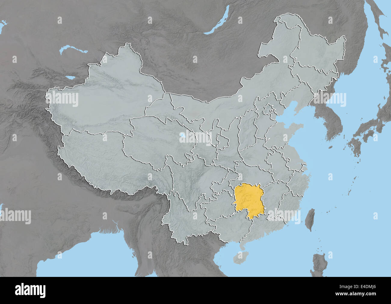 Hunan map hires stock photography and images Alamy