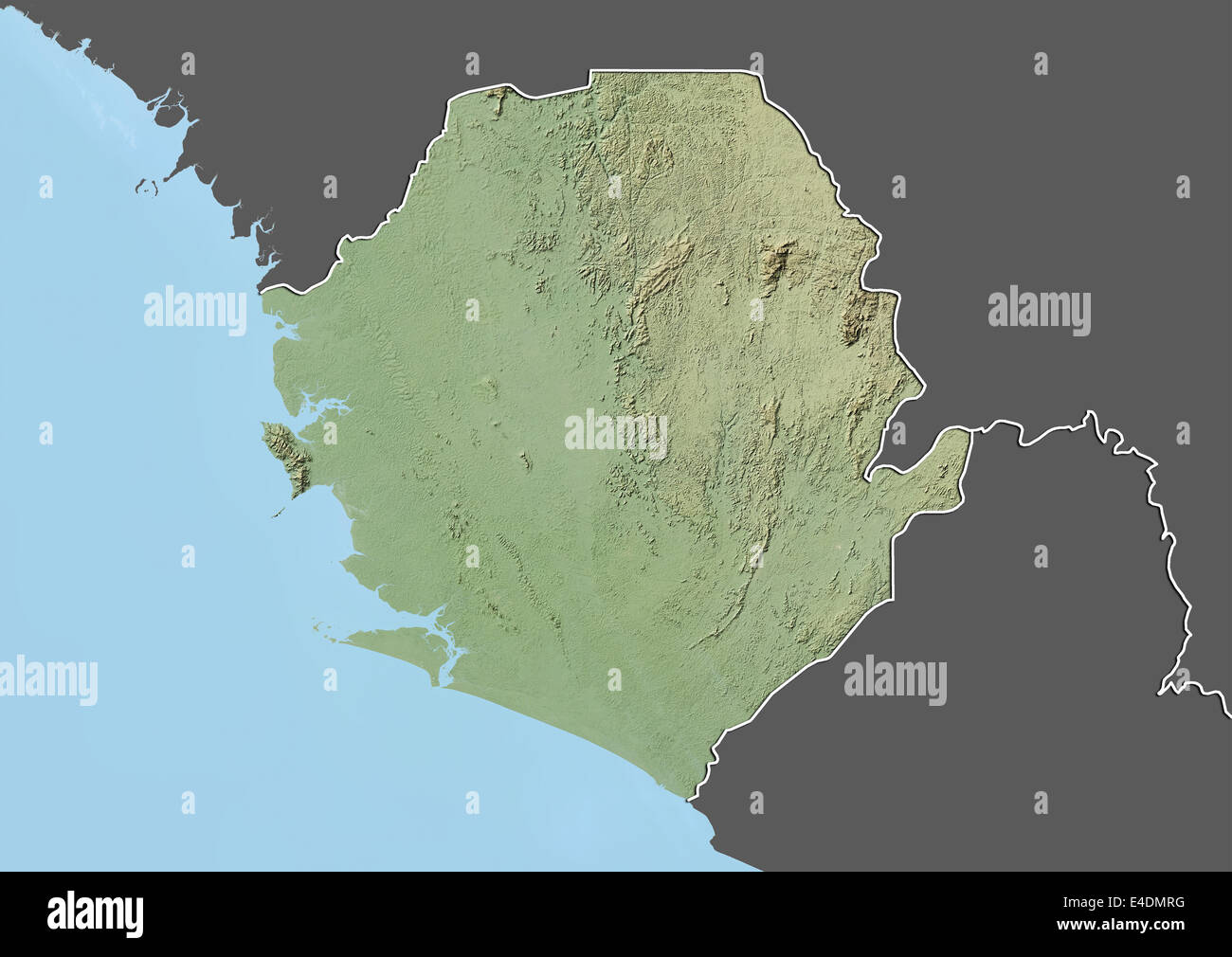 Sierra leone map hi-res stock photography and images - Alamy