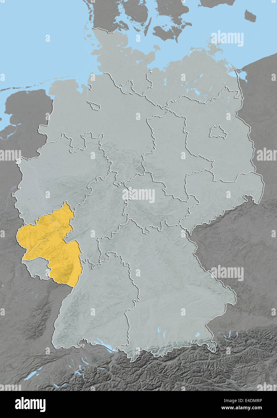 State Of Rhineland Palatinate Germany Relief Map Stock Photo Alamy State Of Rhineland Palatinate Germany Relief Map E4DMRP 