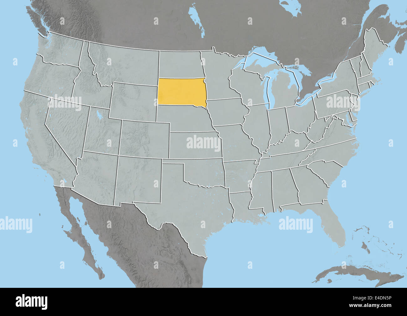 Mapa De North Dakota Page 3 - North Dakota Map High Resolution Stock Photography And Images -  Alamy