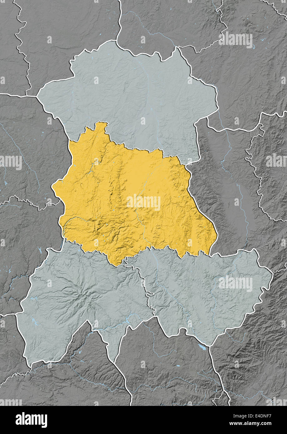 Puy De Dome France Map Departement Of Puy-De-Dome, France, Relief Map Stock Photo - Alamy