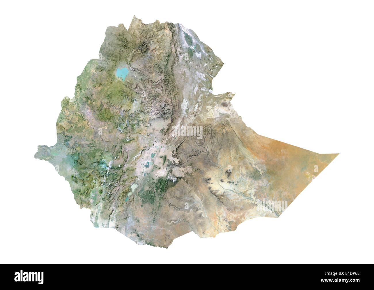 Ethiopia, Satellite Image Stock Photo - Alamy