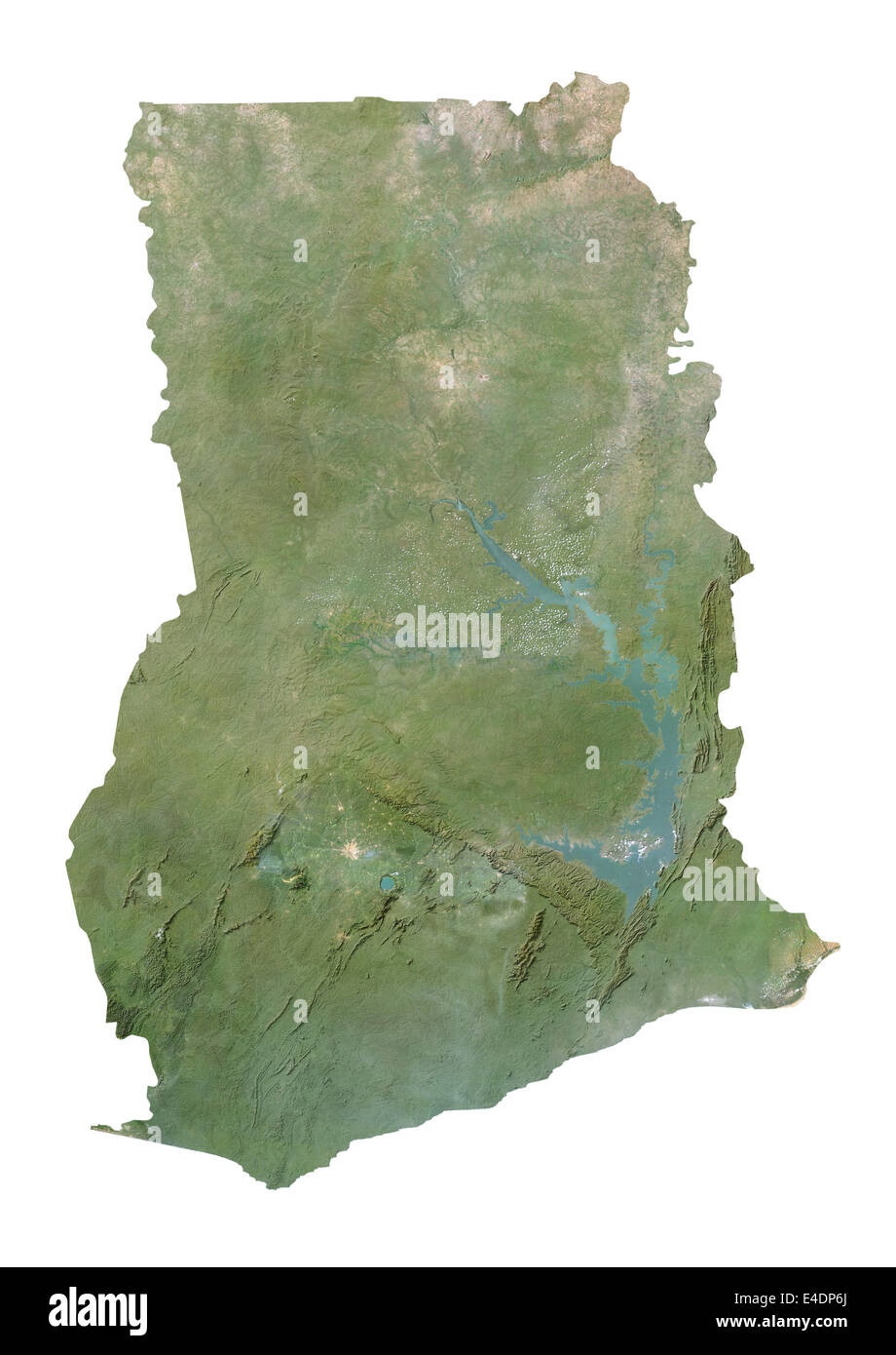 Ghana, Satellite Image Stock Photo Alamy