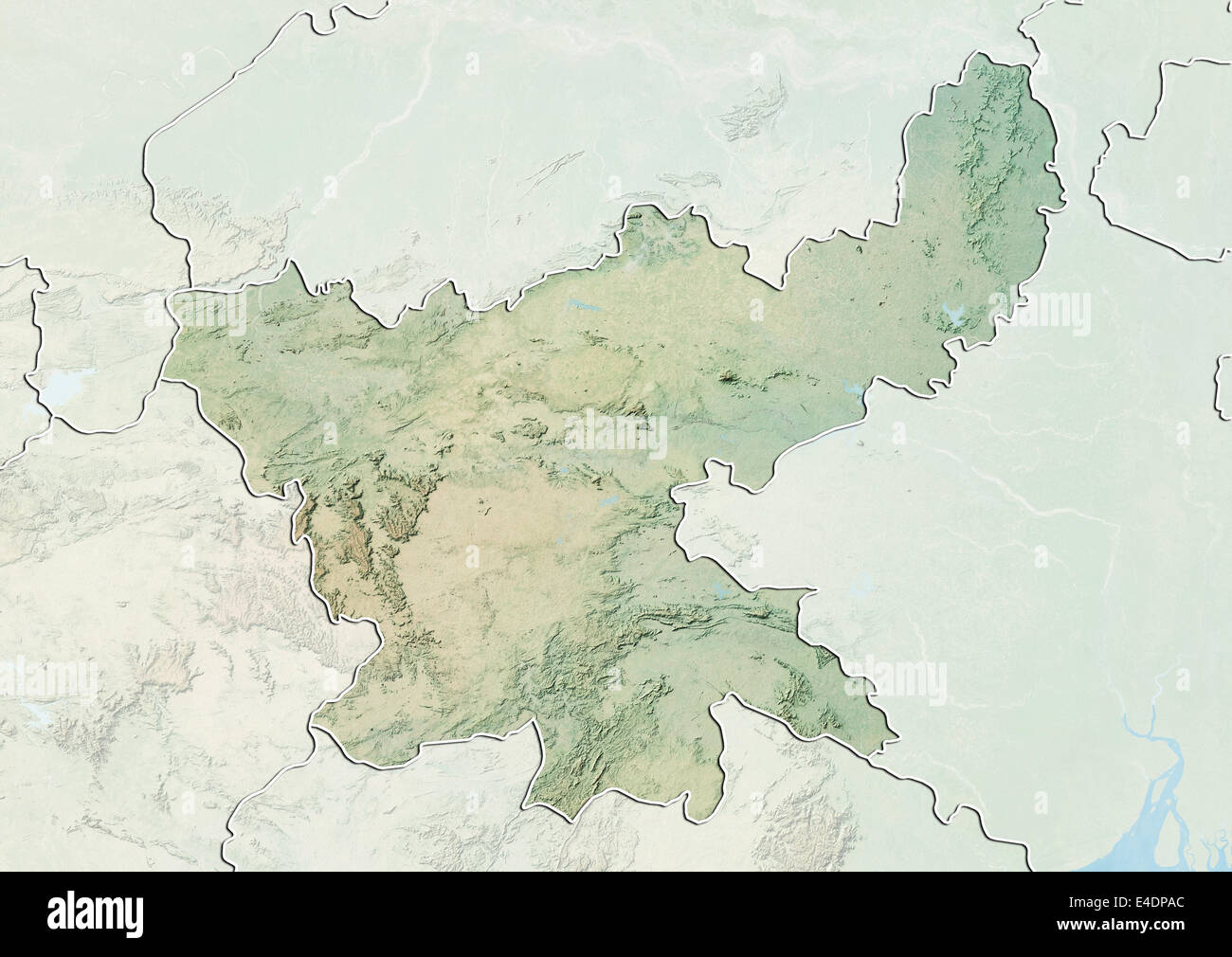 Jharkhand map hires stock photography and images Alamy