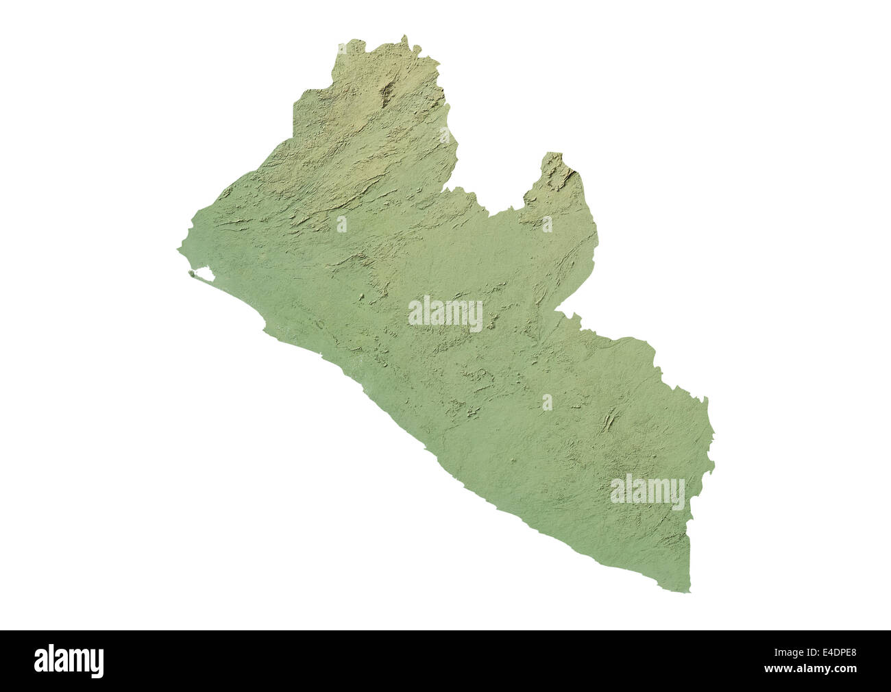 Show Me A Map Of Liberia Liberia Map High Resolution Stock Photography And Images - Alamy