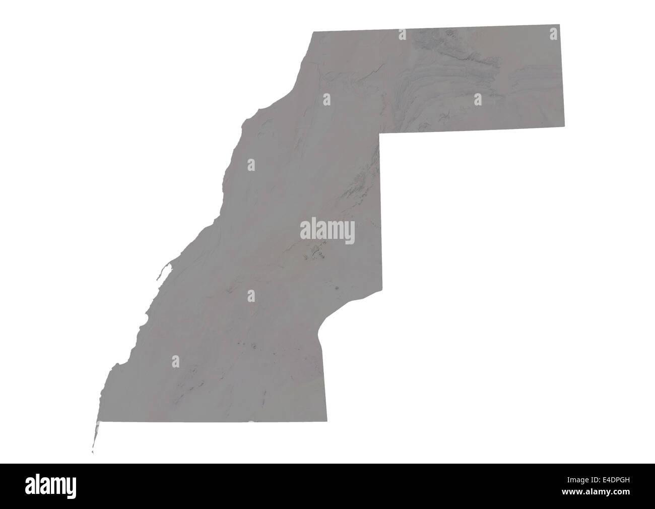 Western Sahara, Relief Map Stock Photo Alamy