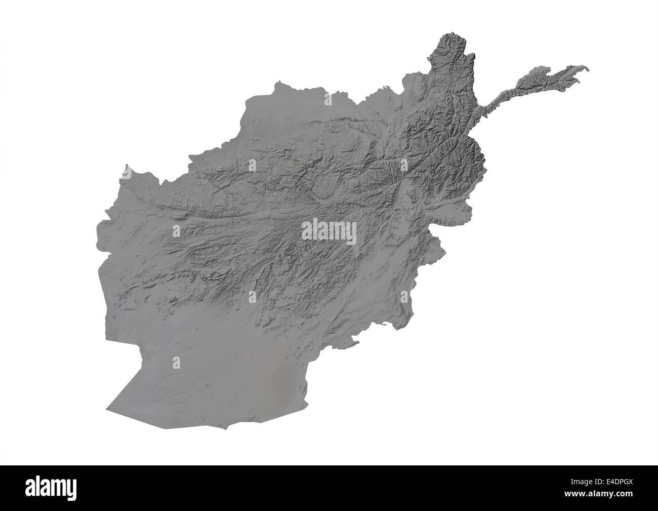Afghanistan relief map Cut Out Stock Images & Pictures Alamy