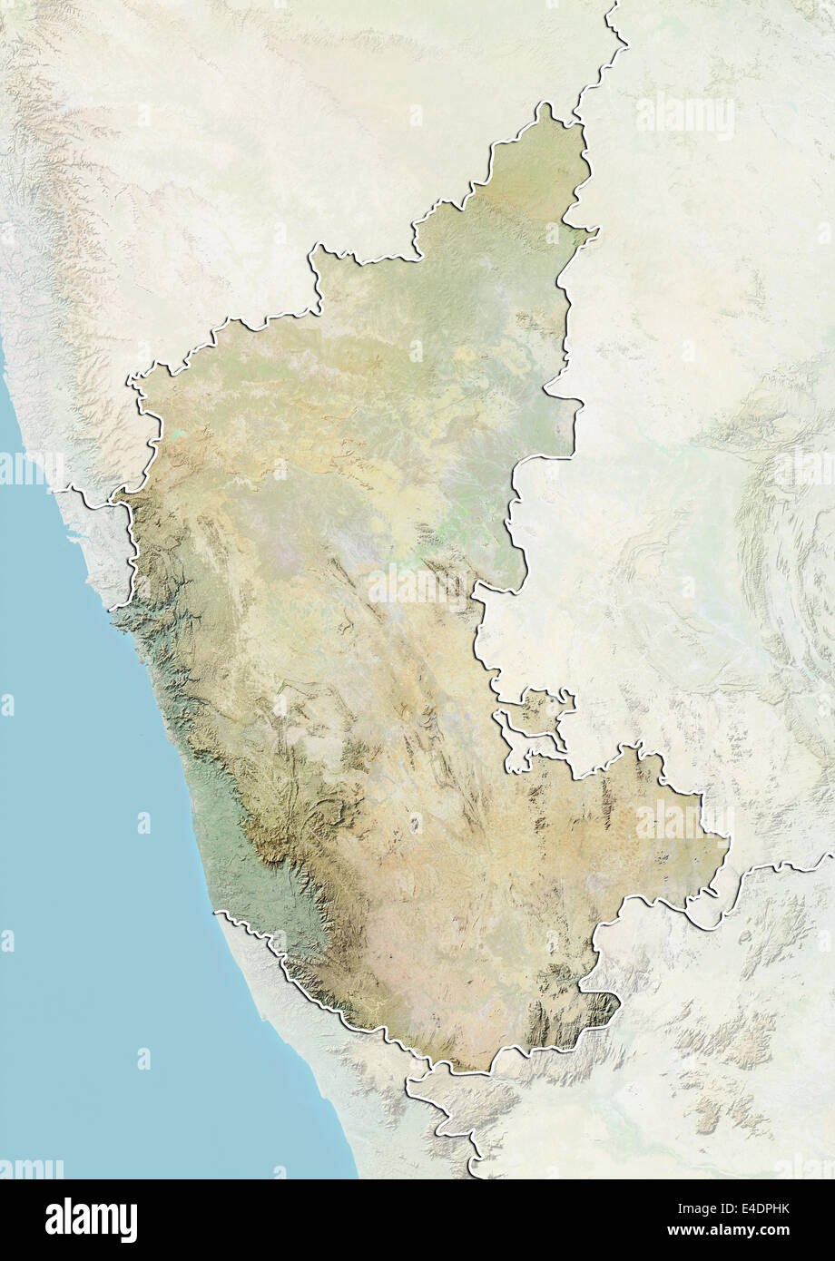 Karnataka map hi-res stock photography and images - Alamy