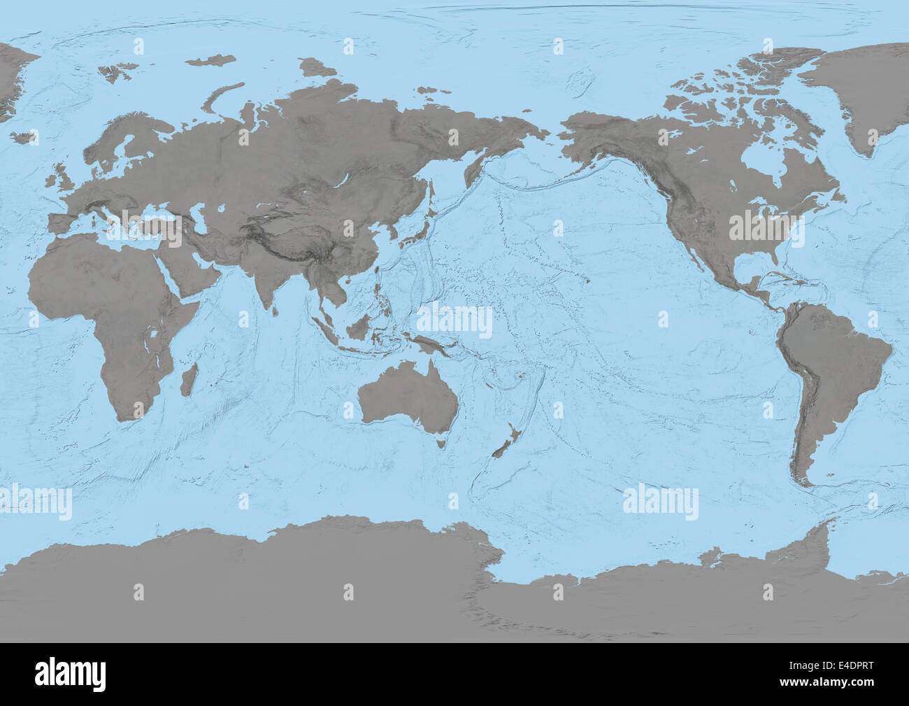 Topographic Map Of Pacific Ocean
