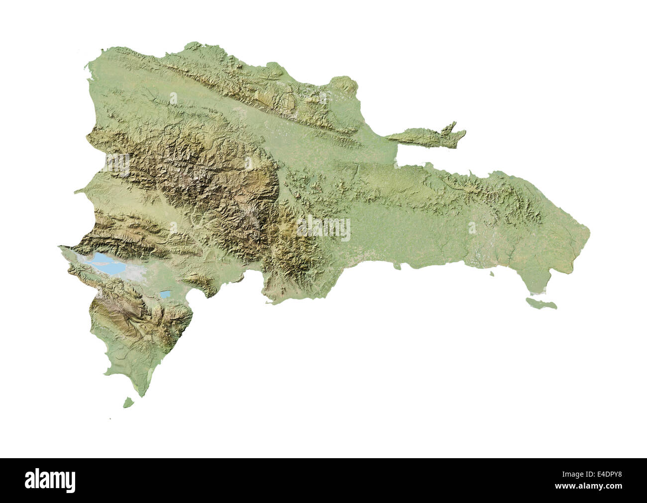 Dominican Republic Topographic Map Dominican Republic, Relief Map Stock Photo - Alamy
