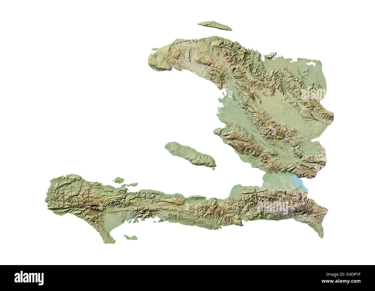 Haiti, Relief Map Stock Photo - Alamy