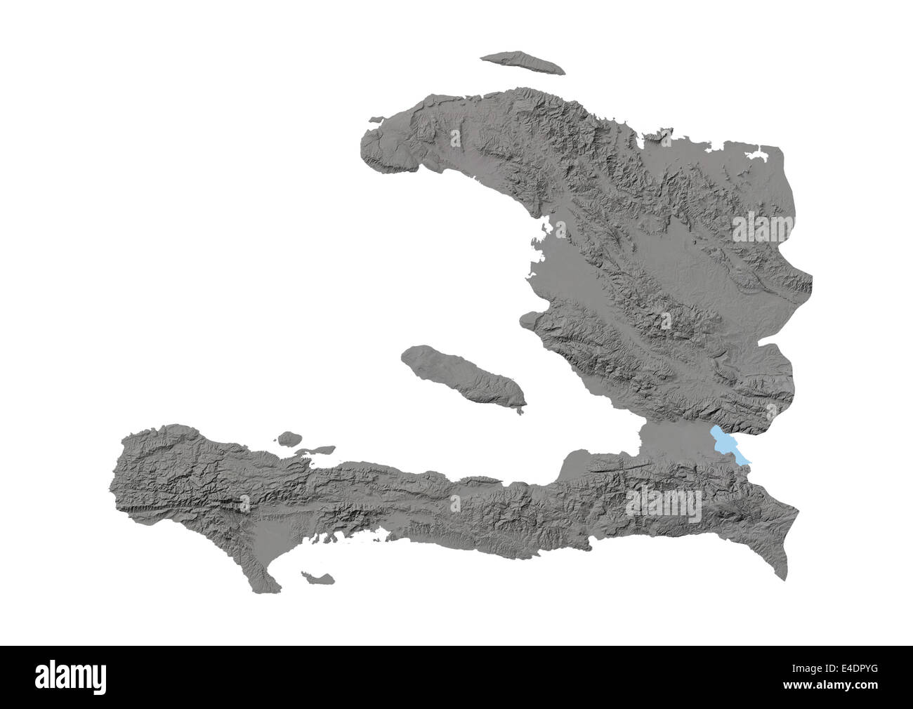 Haiti, Relief Map Stock Photo - Alamy