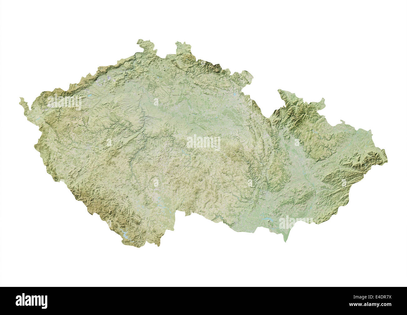 Czech republic relief map hi-res stock photography and images - Alamy