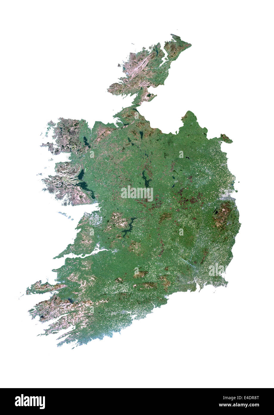 Ireland, Satellite Image Stock Photo Alamy