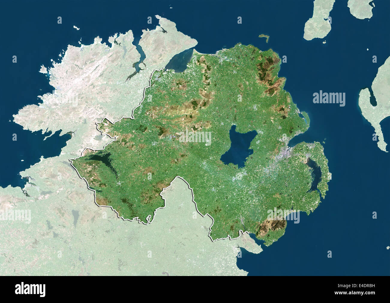 Satellite View Of Ireland Satellite View Northern Ireland High Resolution Stock Photography And Images  - Alamy