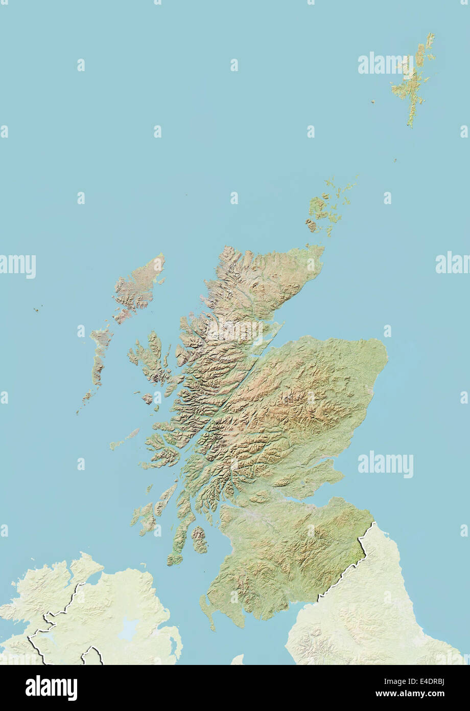 Relief map of scotland hi-res stock photography and images - Alamy