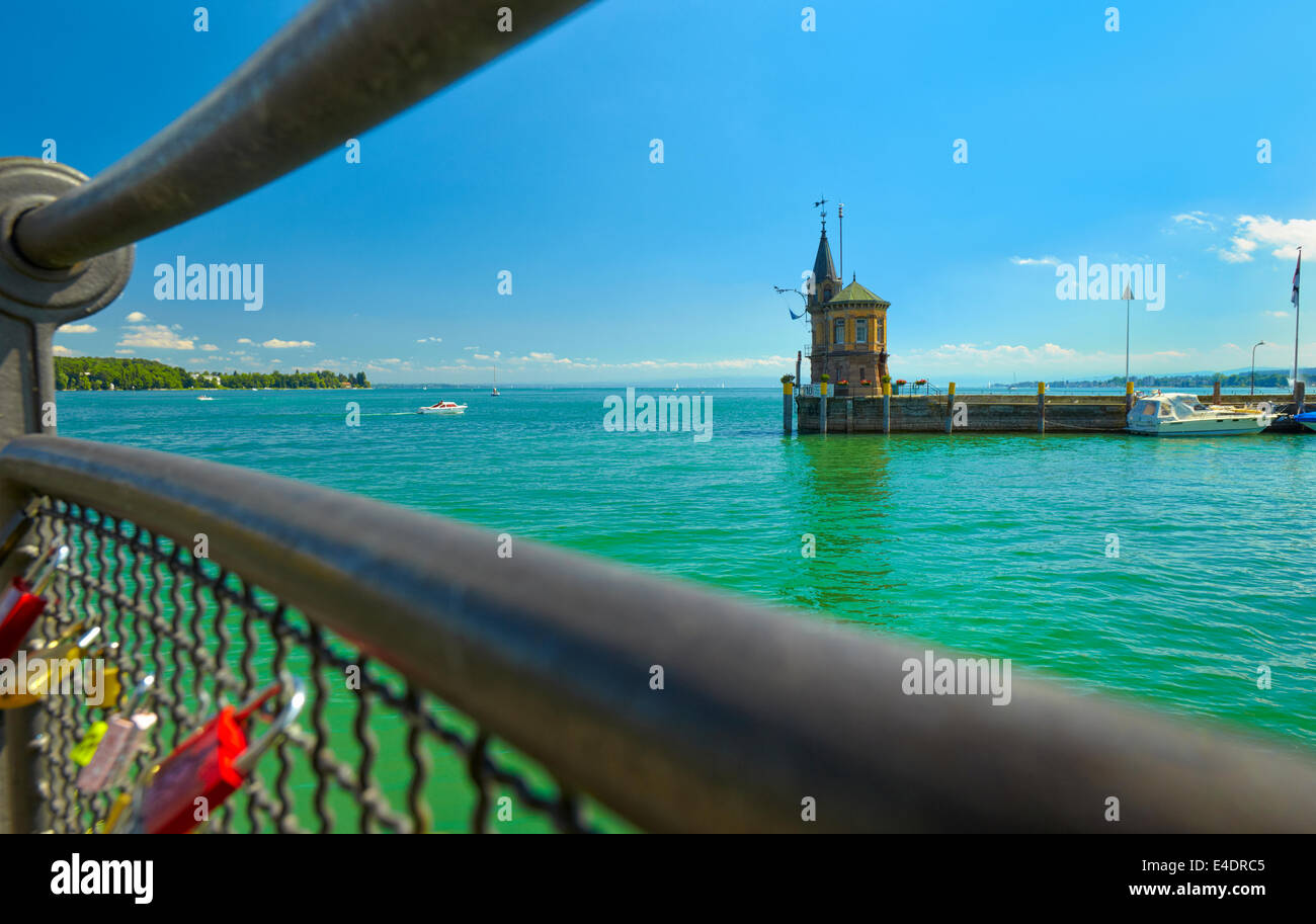 Konstanz harbour. Lake Constance, BadenWürttemberg, Germany Stock