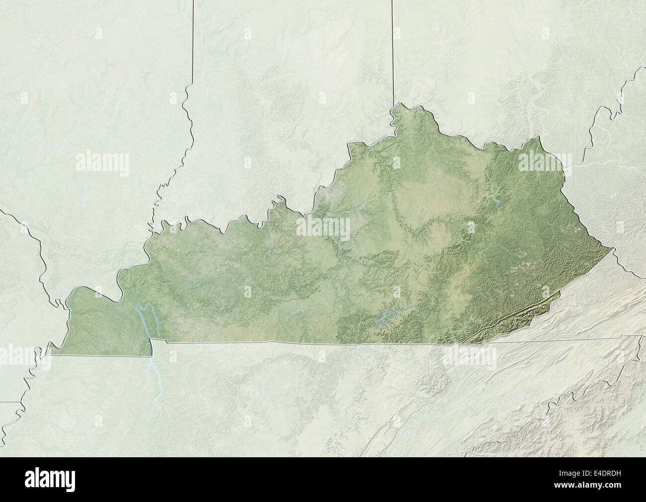 Kentucky State Map High Resolution Stock Photography and Images Alamy