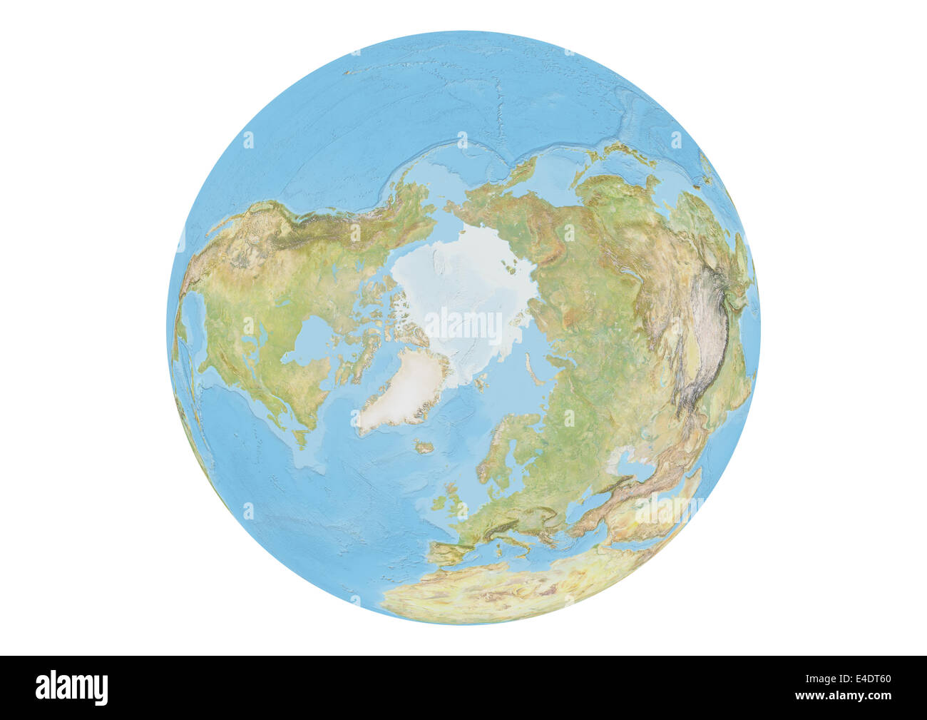 Earth North Pole Map