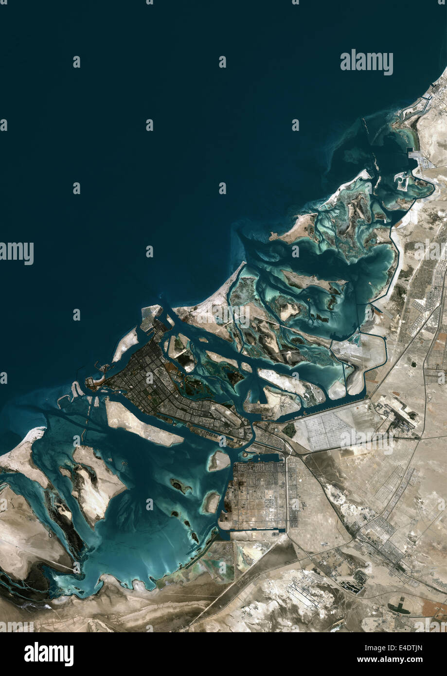abu dhabi united arab emirates true colour satellite image abu dhabi united
