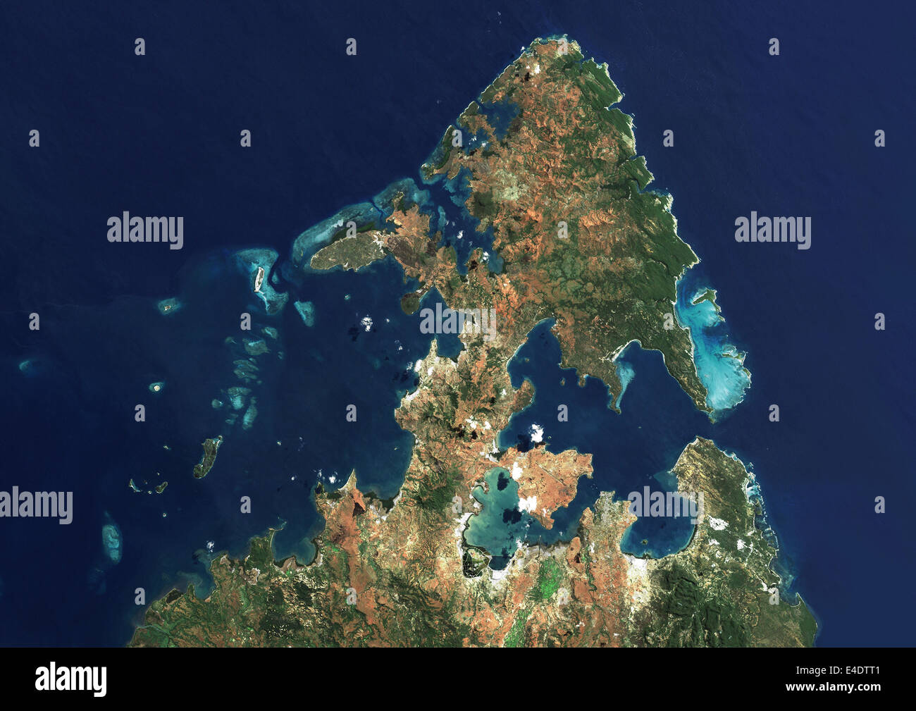 Diego Suarez (Antsiranana), Madagascar, True Colour Satellite Image