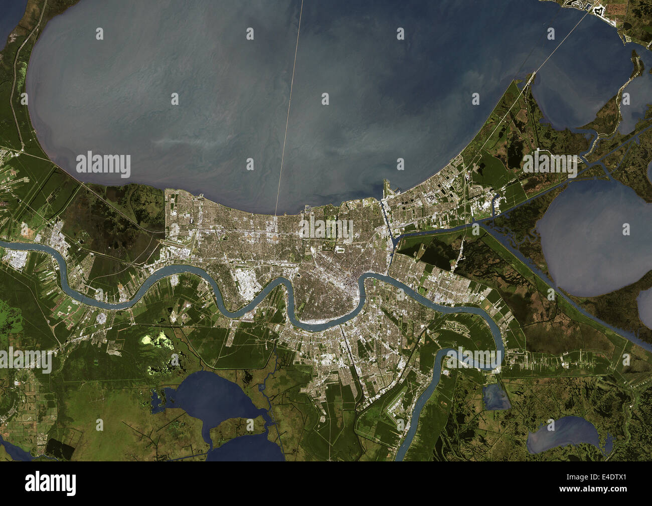 New Orleans Satellite Map New Orleans, Louisiana, Usa, True Colour Satellite Image. New Orleans,  Louisiana, Usa. True Colour Satellite Image Of The City O Stock Photo -  Alamy