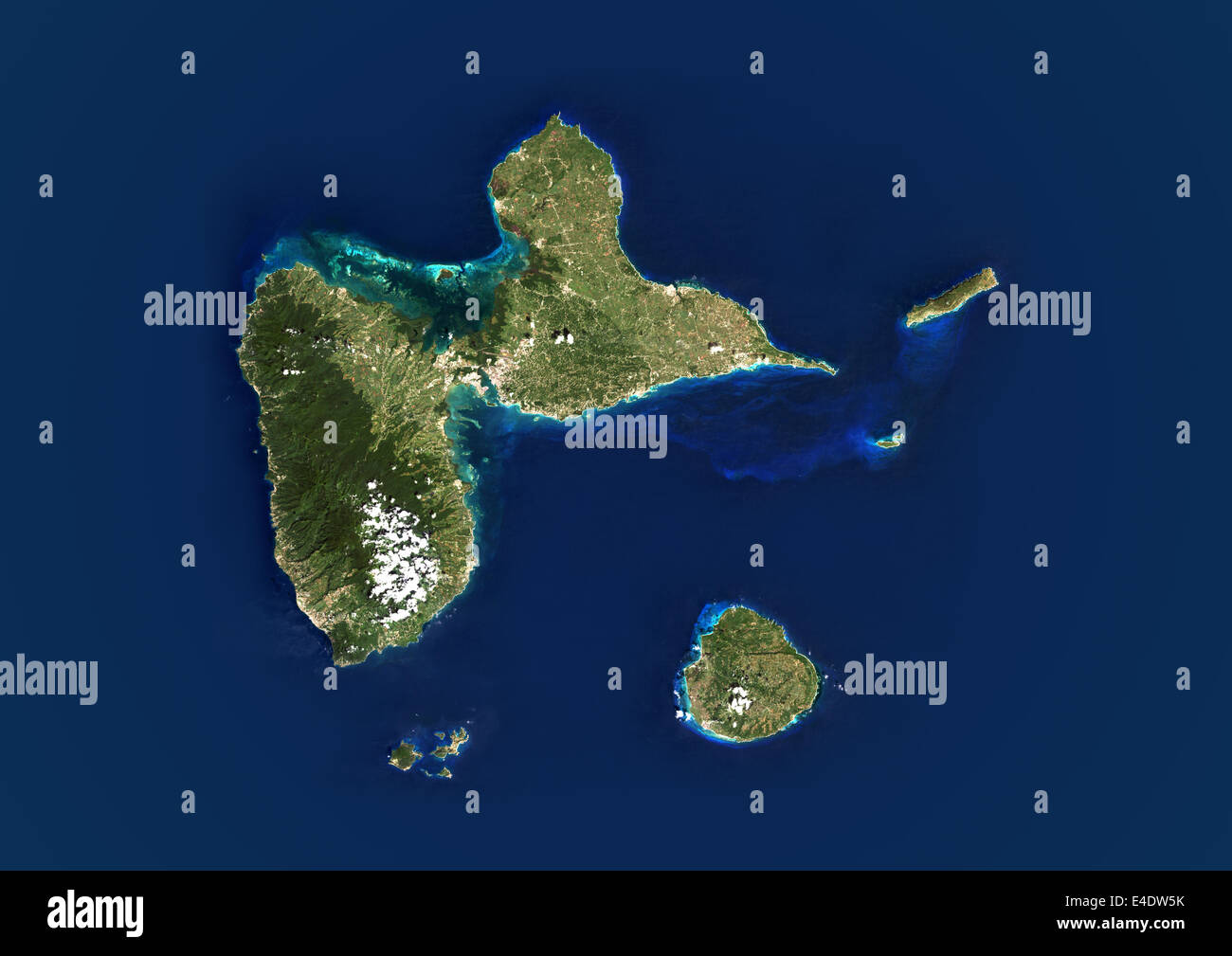 Guadeloupe map hi-res stock photography and images - Alamy
