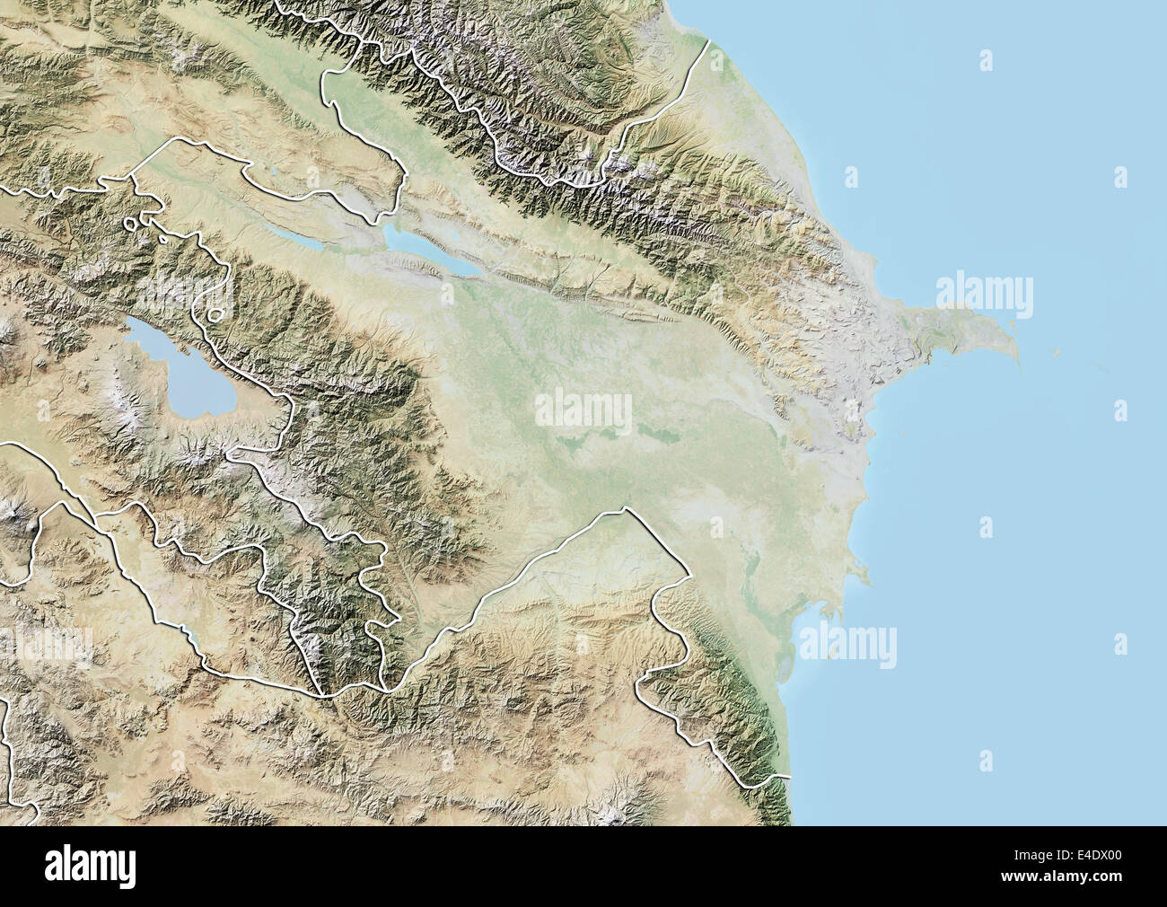 azerbaijan-relief-map-with-border-E4DX00.jpg