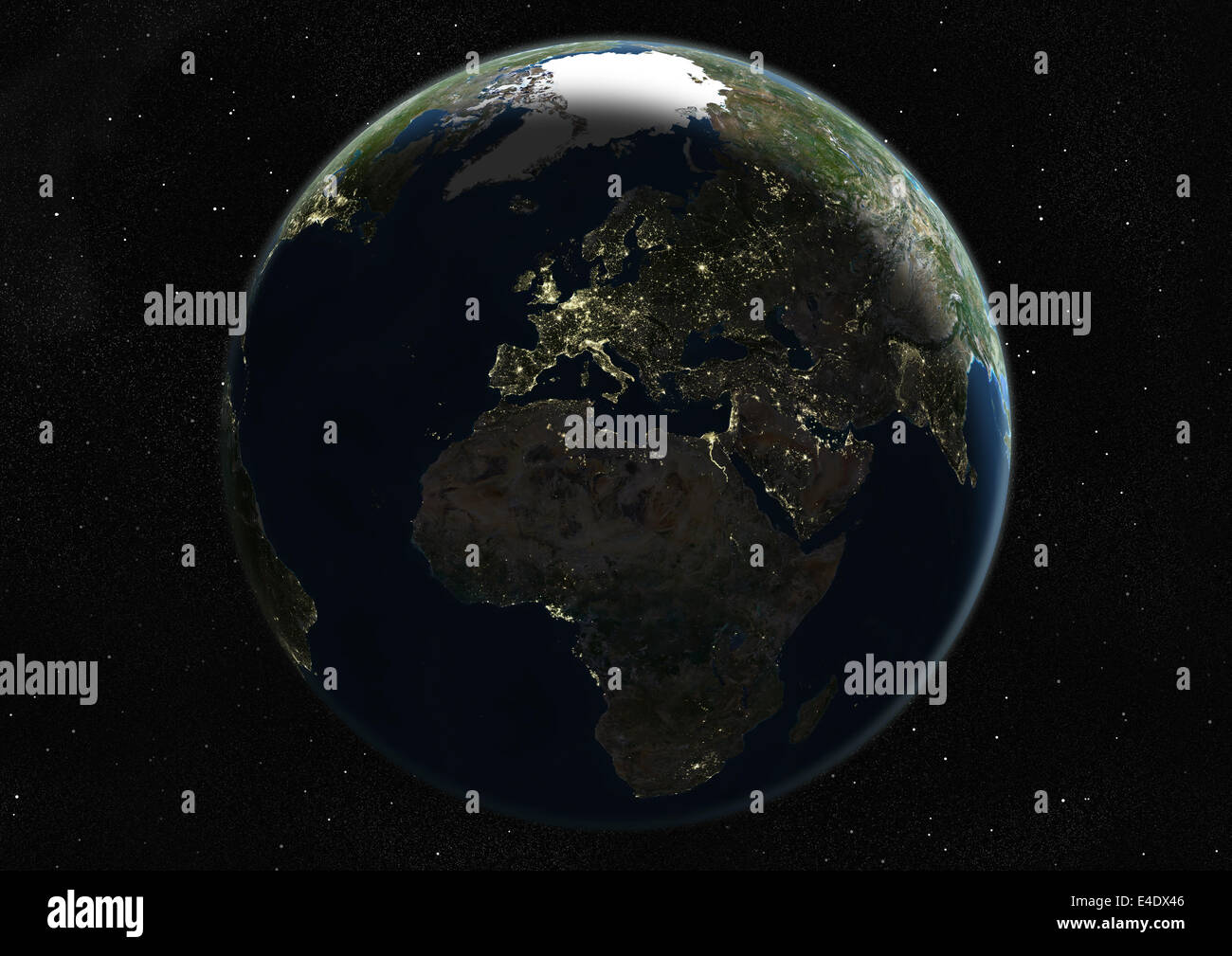 Satellite map middle east earth hi-res stock photography and images - Alamy