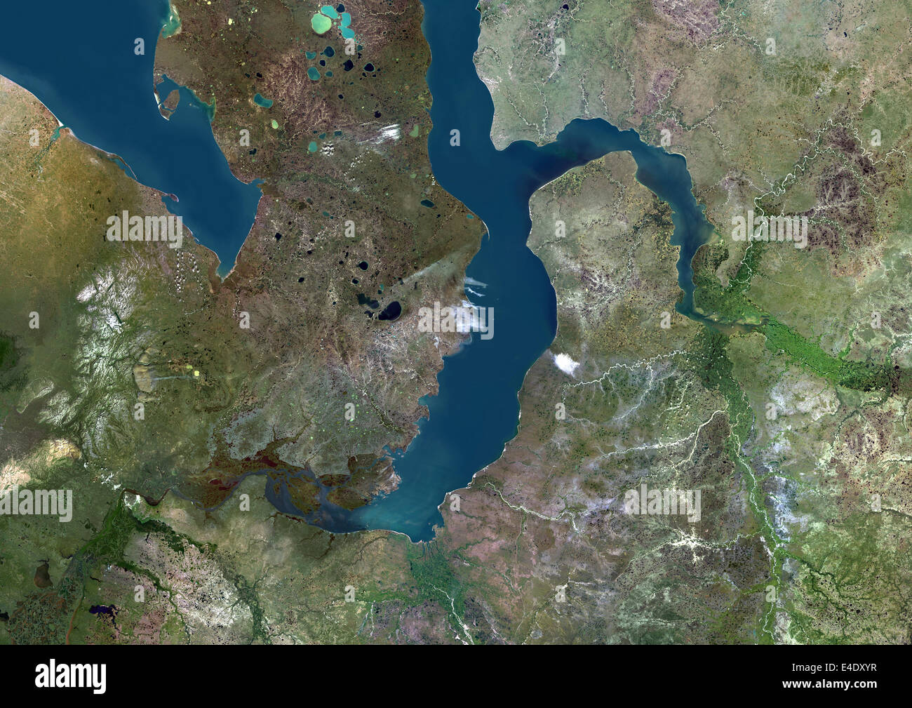 Ob River Map Ob Estuary Russia True Colour Satellite Image True Colour Satellite E4DXYR