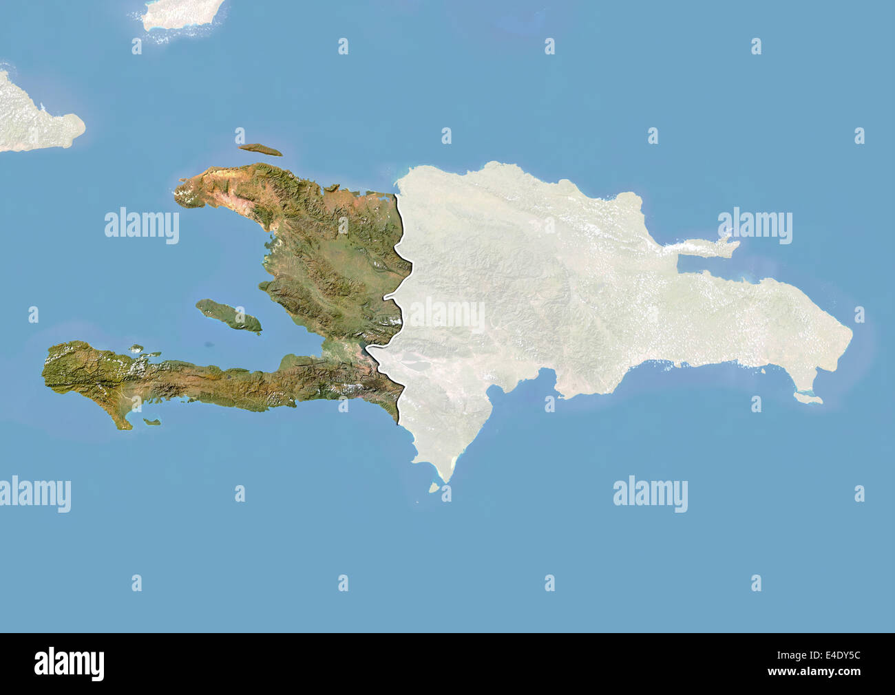 Map satellite geography haiti hi-res stock photography and images - Alamy