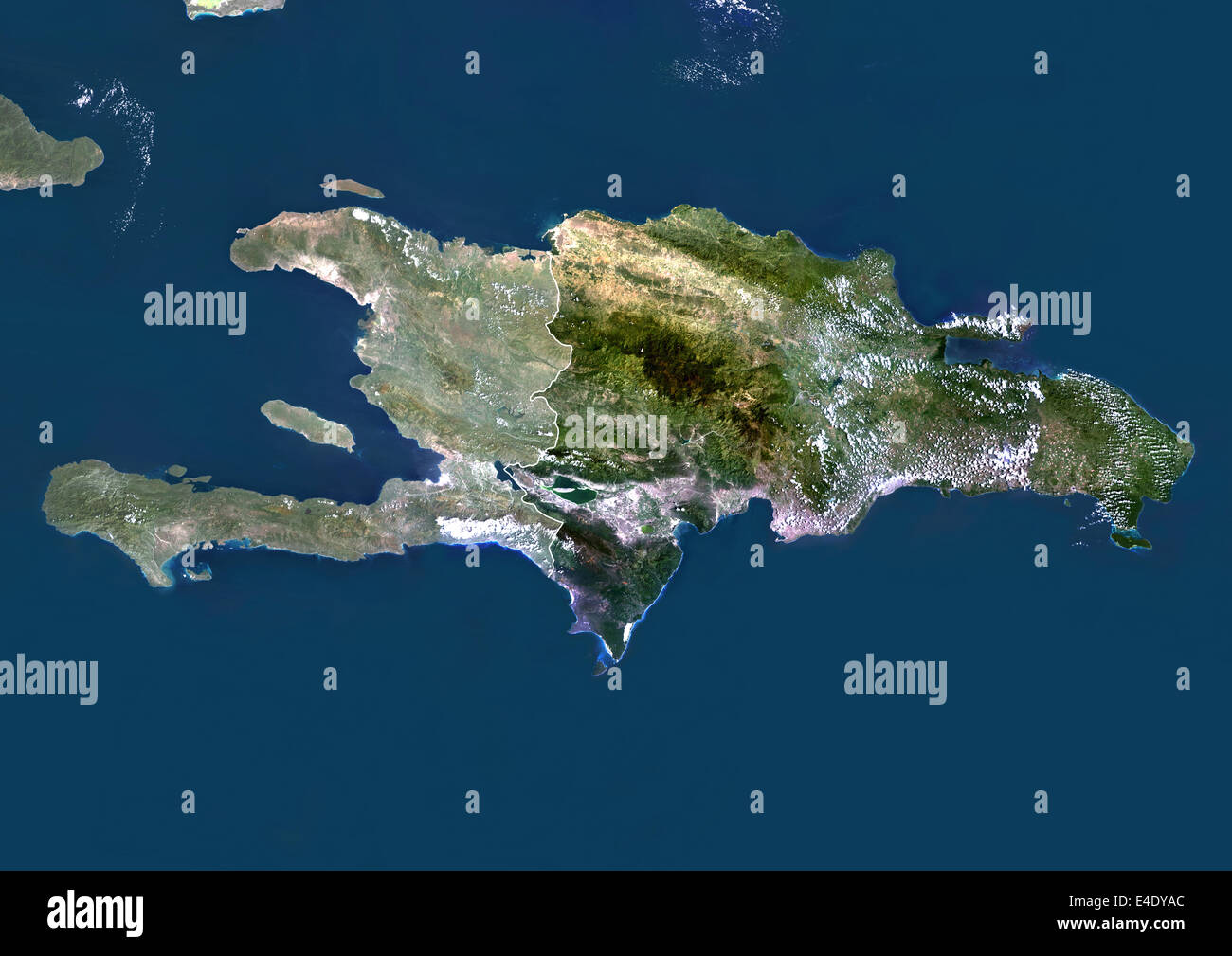 Haiti Dominican Map