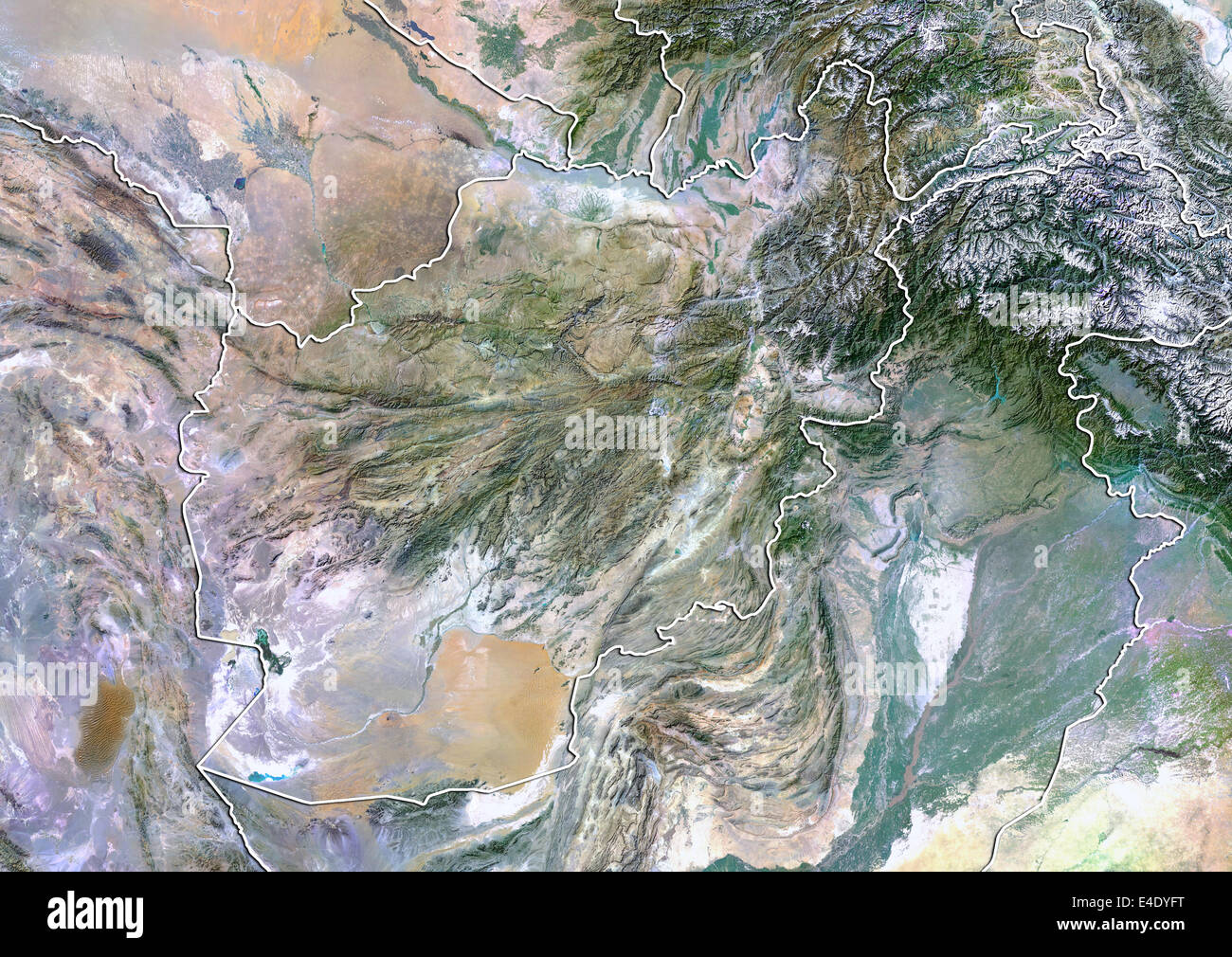 Satellite view of kabul map hi-res stock photography and images - Alamy