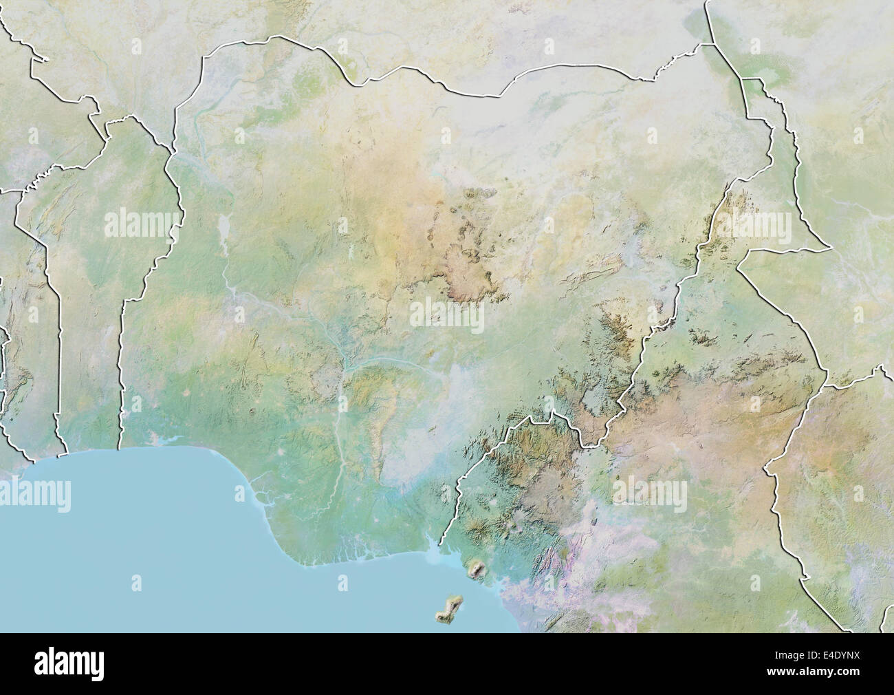 Africa Nigeria Map Hi Res Stock Photography And Images Alamy