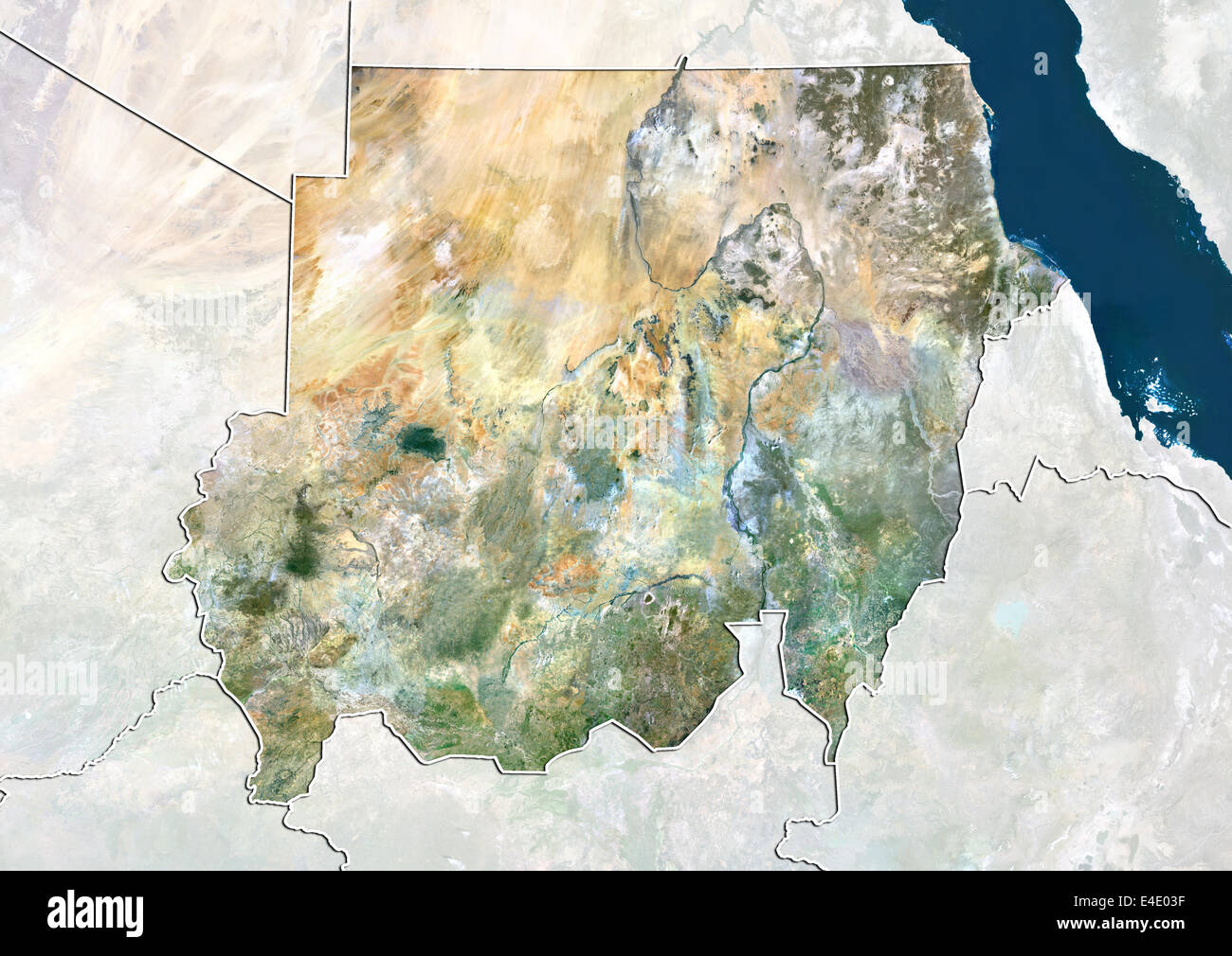 Nile river satellite hi-res stock photography and images - Alamy