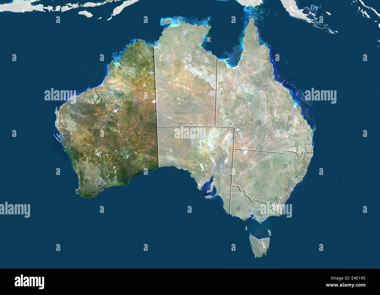 Satellite Image Australia High Resolution Stock Photography and Images ...