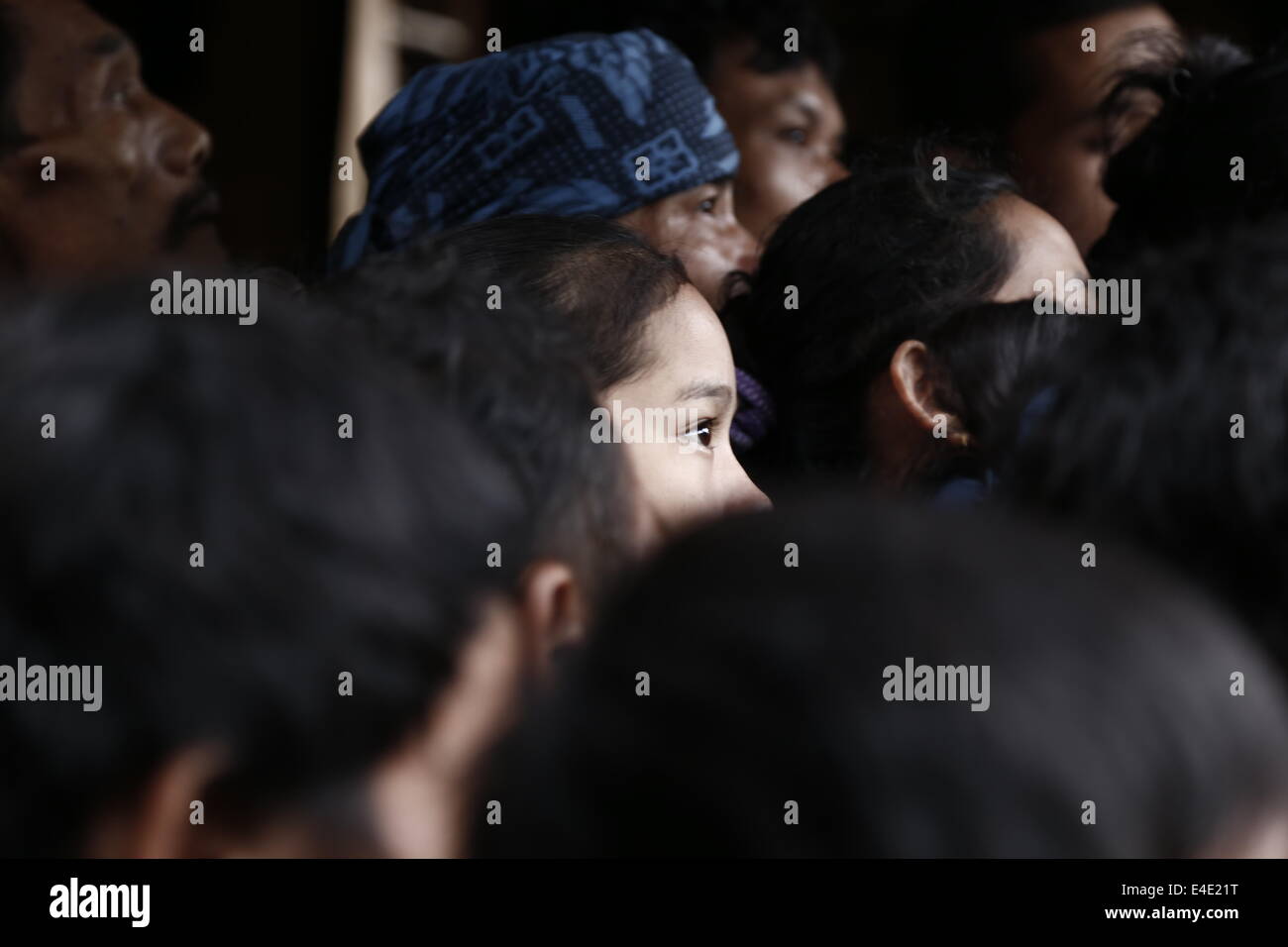 July 9, 2014 - woman from baduy tribe exciting for her vote turn  (Credit Image: © Donal Husni/NurPhoto/ZUMA Wire) Stock Photo