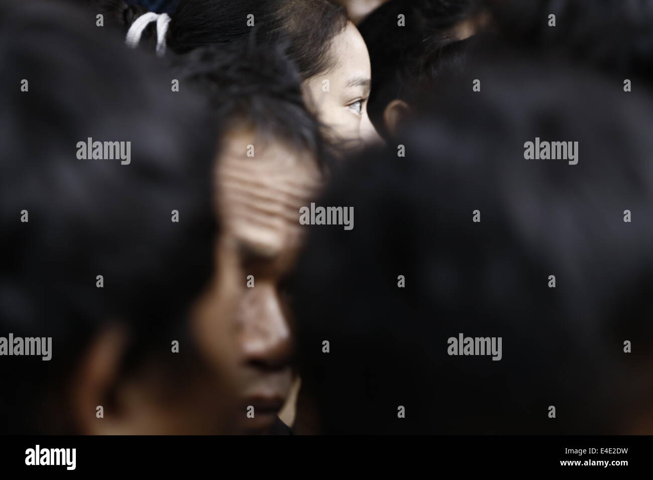 July 9, 2014 - woman from baduy tribe exciting for her vote turn  (Credit Image: © Donal Husni/NurPhoto/ZUMA Wire) Stock Photo