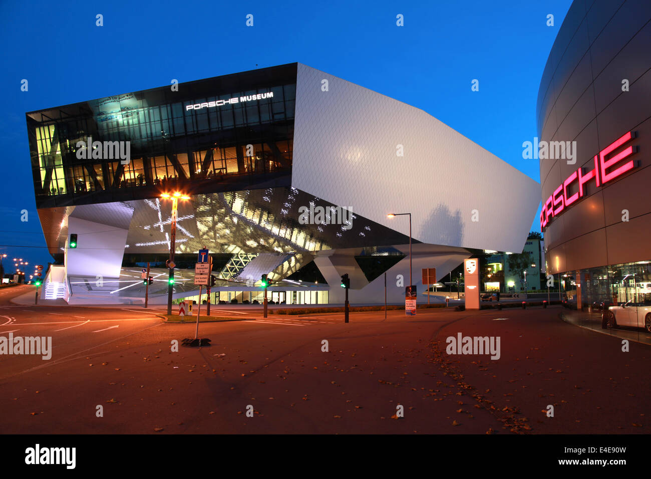 Stuttgart, Germany October 3, 2012 Porsche Museum and a Porsche
