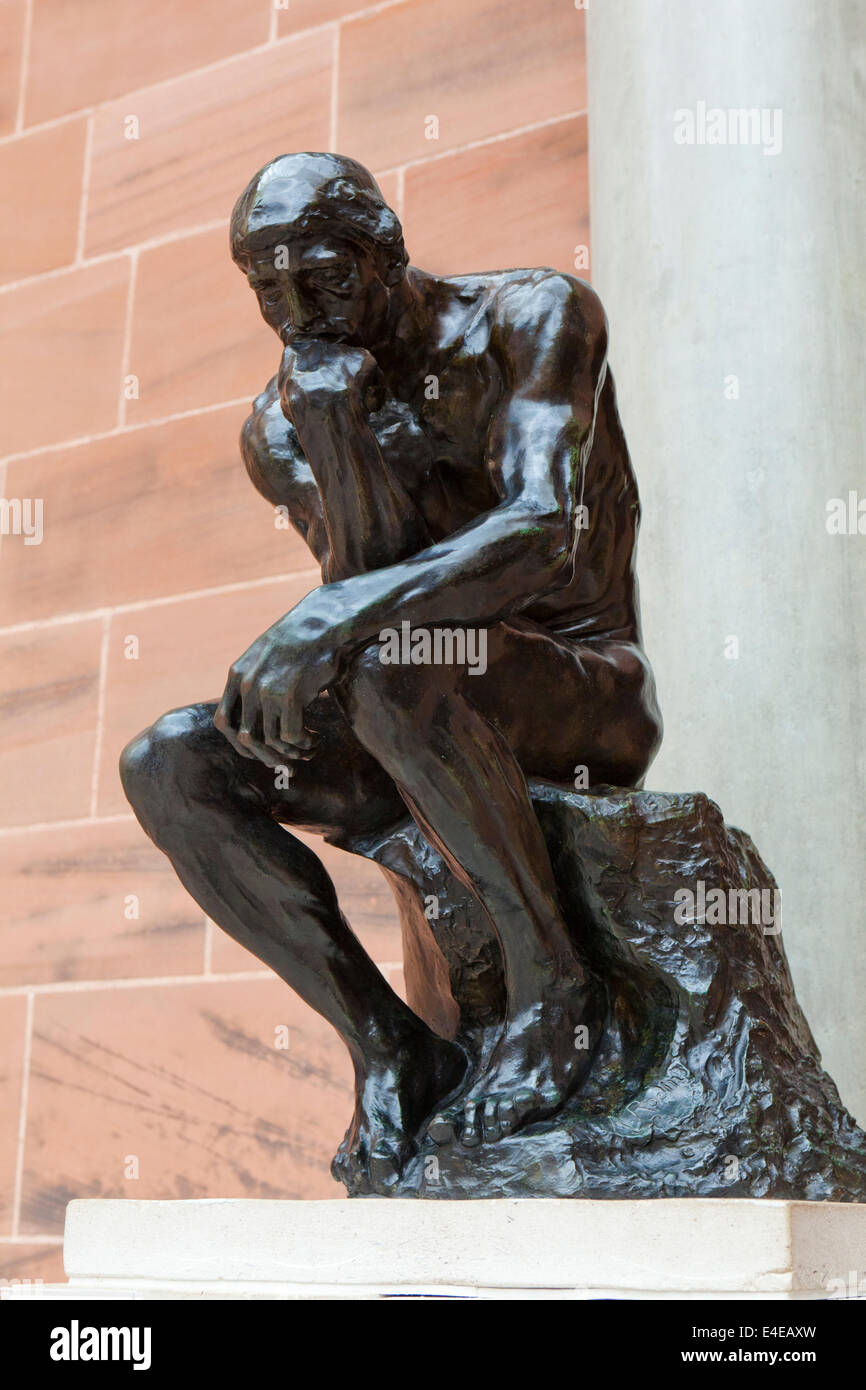 The Thinker by Auguste Rodin in the Burrell Collection, Glasgow ...