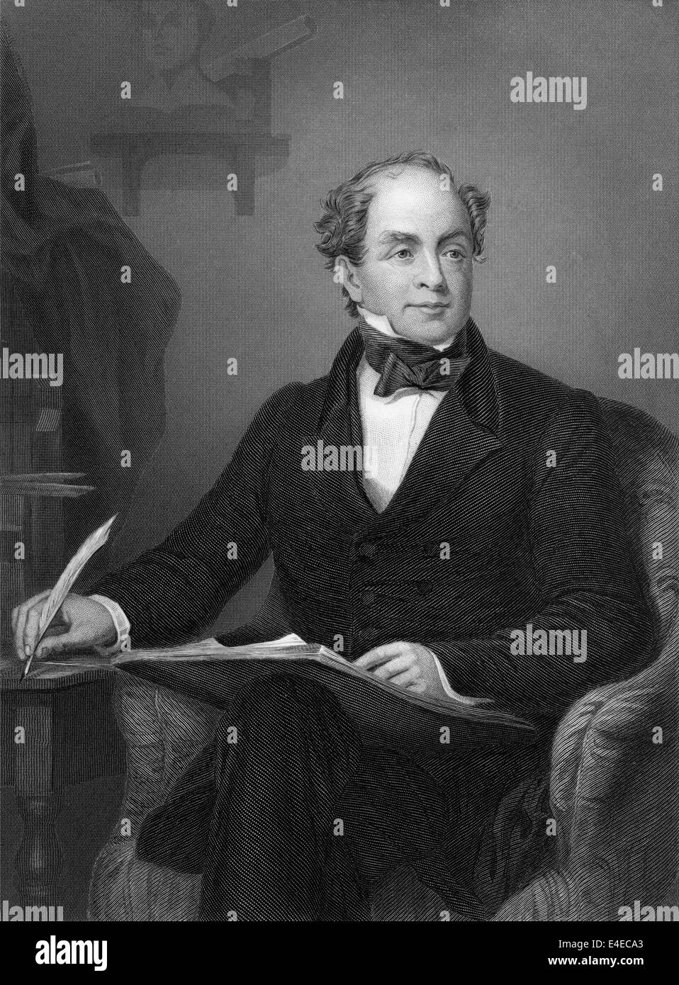 Thomas Moore, 1779 - 1852, an Irish poet, writer, translator, and ballad singer, Stock Photo